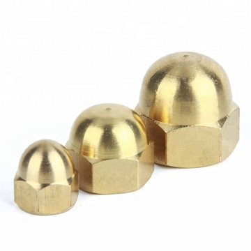 Wholesale m4 m5 m6 carbon steel brass dome cup nut din1587